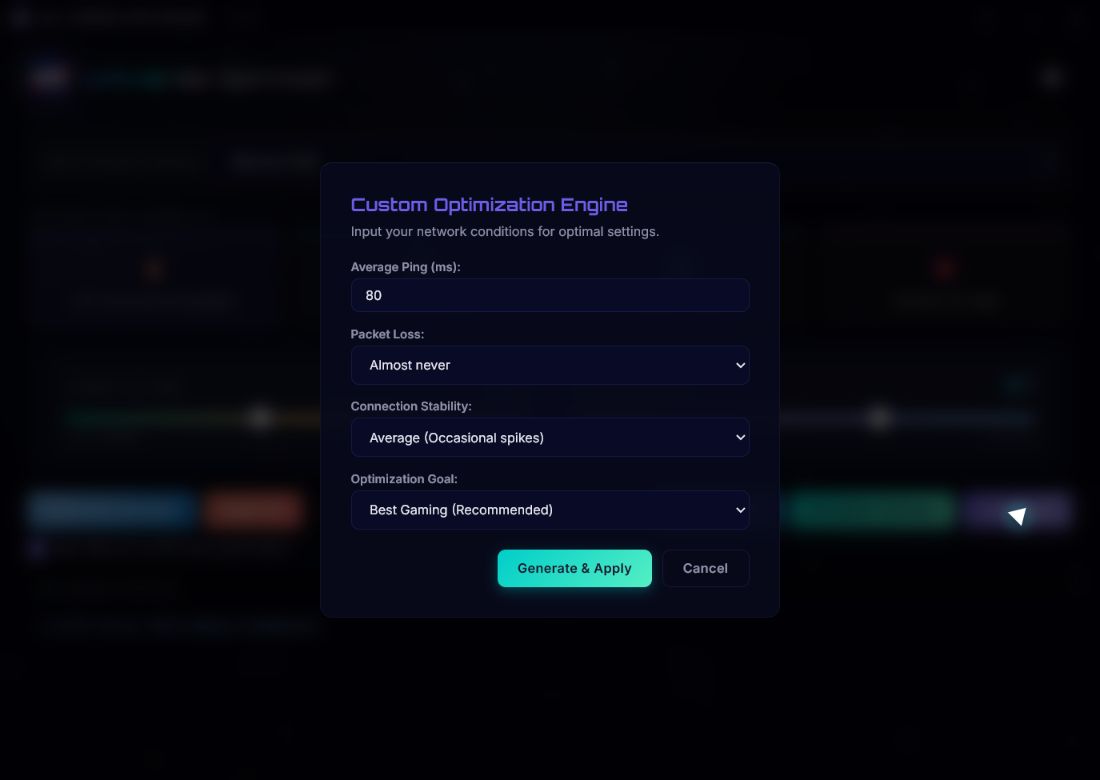 Universe Optimizer custom optimization engine